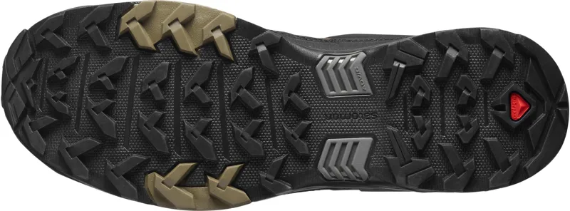 Salomon Mens X Ultra 4 Leather GTX Hiking Shoe - Desert Palm-Black-Kangaroo-4